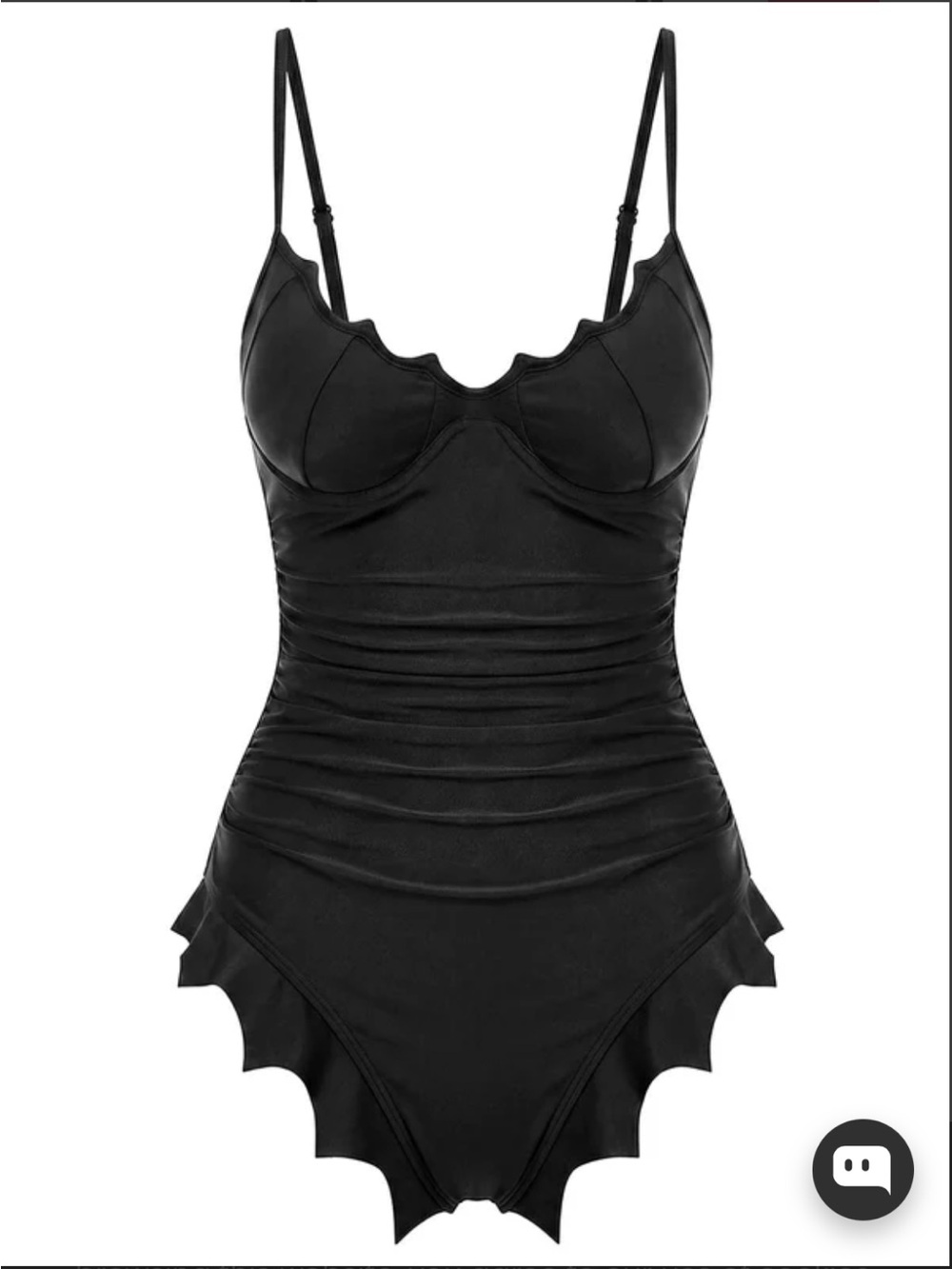 Retro Stage Black Bat Wing Gothic One Piece Swimsuit